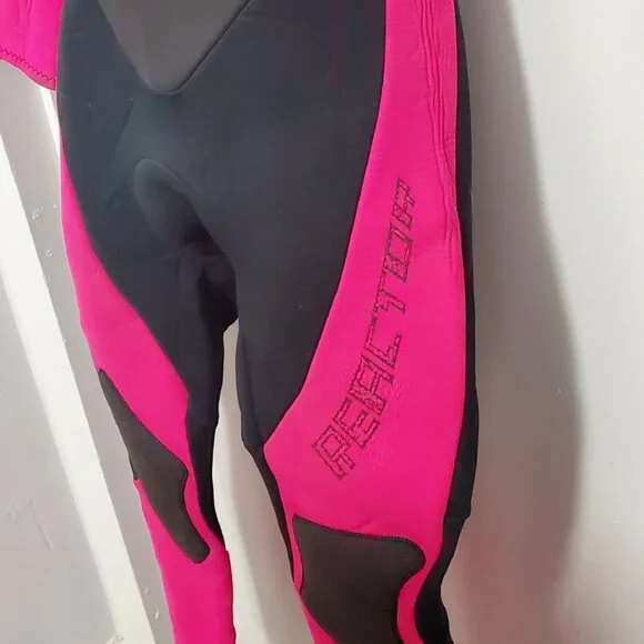(SOLD  on EBay) O'neill Women's REACTOR 3/2mm- Back Zip, Full Wetsuit- Blk&Pink - Picture 6 of 17